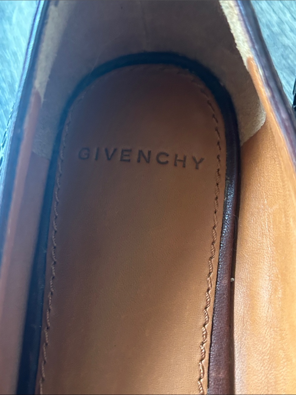 Givenchy Brown Leather Studded Pointed-Toe Flats - Picture 10 of 10